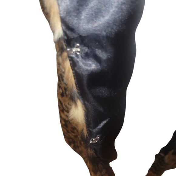 Leopard Print Faux Fur Vest‎ With Satin Lining By Forever 21 Size L - Picture 5 of 7